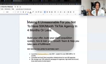 $50K/Month TikTok Agencyâ„¢ Webinar - Serge Gatari