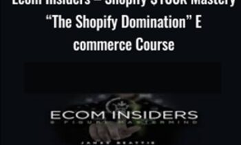 Ecom Insiders - Shopify $100k Mastery The Shopify Domination” Ecommerce Course - James Beattie