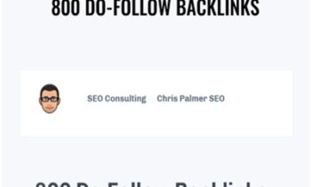 800 Do-Follow Backlinks - Chris Palmer