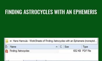 Finding Astrocycles with an Ephemeris - Hans Hannula