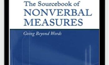 The Sourcebook of Nonverba Measures Going Beyond Words - Lawrence Erlbaum