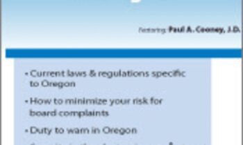 Legal and Ethical Issues in Behavioral Health in Oregon - David J. Madigan and Paul A. Cooney