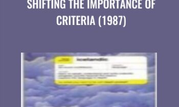 Shifting The Importance of Criteria (1987) - Connirae Andreas
