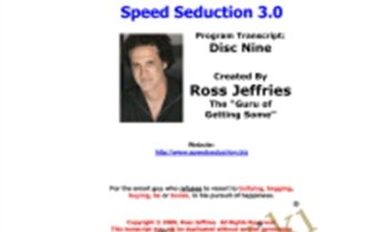 Speed Seduction 3.0 - Ross Jeffries