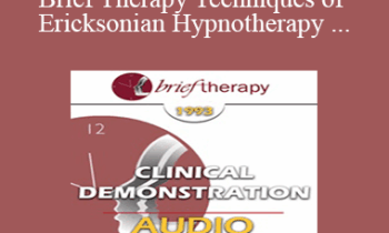 [Audio] BT93 Clinical Demonstration 10 - Brief Therapy Techniques of Ericksonian Hypnotherapy - Jeffrey Zeig