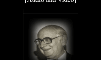 [Audio and Video] Analysis of a Social Neurosis - Joseph Wolpe