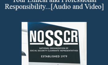 Barry Johnson - It’s Not My Job… Right? Examining Your Ethical and Professional Responsibility Regarding Medicare EntitlementsEthics & Professionalism