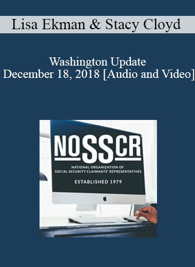 Lisa Ekman, Stacy Cloyd - Washington Update December 18, 2018 - WSO.lib Lisa Ekman