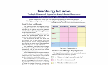 Terry Schmidt - Logical Framework Planning Worksheets