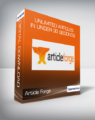 Article Forge – Unlimited Articles In Under 30 Seconds