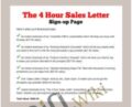 4 Hour Sales Letter – Justin Quick