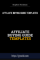 Affiliate Buying Guide Templates  –  Stephen Hockman