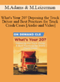 Trial Guides – What’s Your 20? Deposing the Truck Driver and Best Practices for Truck Crash Cases