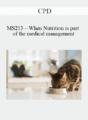 CPD – MS213 – When Nutrition is part of the medical management