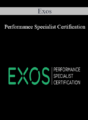 Exos – Performance Specialist Certification