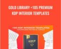 Gold Library +105 Premium KDP Interior Templates – Book Bird