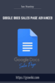 Google Docs Sales Page Advanced  –  Ian Stanley