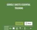 Google Sheets Essential Training – Sally Norred
