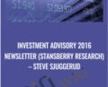 Investment Advisory 2016 Newsletter (Stansberry Research) – Steve Sjuggerud