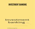 Investment Banking – Steven I.Davis