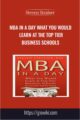 MBA In A Day What You Would Learn At The Top Tier Business Schools – Steven Stralser