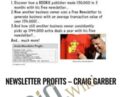 Newsletter Profits – Craig Garber