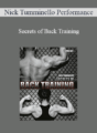 Nick Tumminello Performance – Secrets of Back Training