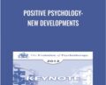 Positive Psychology: New Developments – Martin Seligman