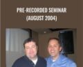 Pre-Recorded Seminar – John Carter and Hubert Senters