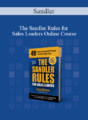 Sandler – The Sandler Rules for Sales Leaders Online Course