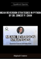 Available only $69, Mean Reversion Strategies In Python by Dr. Ernest P. Chan – Quantinsti Quantra Course