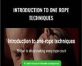 Introduction To One Rope Techniques – Bruce Esinem