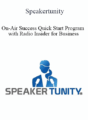 Speakertunity – On-Air Success Quick Start Program with Radio Insider for Business