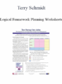 Terry Schmidt – Logical Framework Planning Worksheets