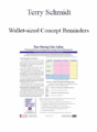 Terry Schmidt – Wallet-sized Concept Reminders