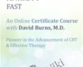 Treat Anxiety Fast: Certificate Course with Dr. David Burns – David Burns